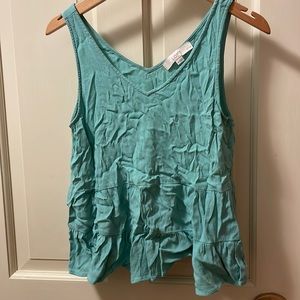 Teal LOFT top